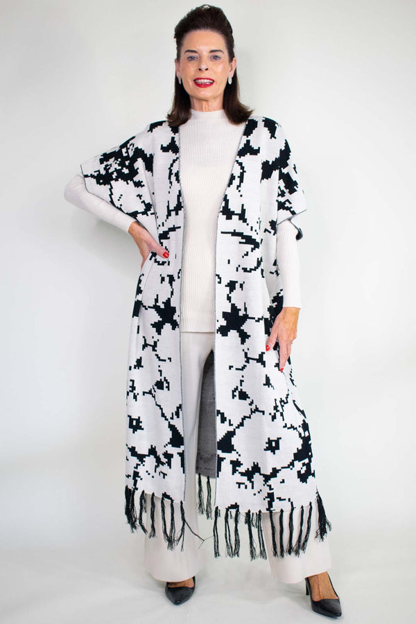 Luxury Liana Three Piece Suit in Monochrome