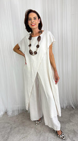 Tunica Co-ord Suit in Cream PRE ORDER 28TH MARCH DELEVERY