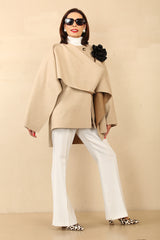 ANNABELLE CAPE COAT - CAMEL