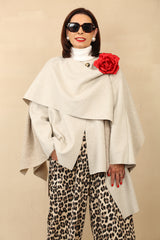 ANNABELLE CAPE COAT - BEIGE