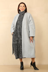 AMELIA WATERFALL JACKET - GREY