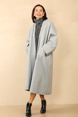 AMELIA WATERFALL JACKET - GREY