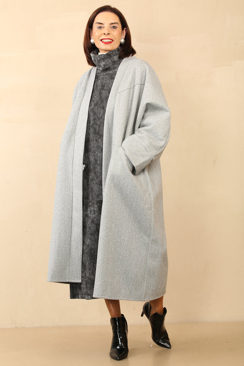 AMELIA WATERFALL JACKET - GREY