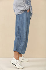 martha premium denim pre washed cacoon jeans