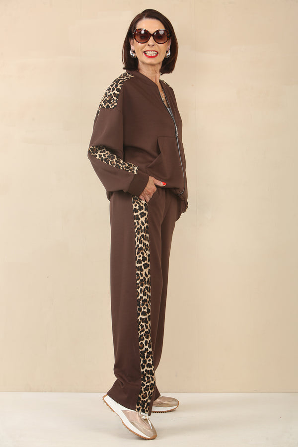 LORO BROWN LEOPARD PRINT CO ORD