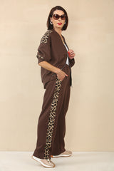 LORO BROWN LEOPARD PRINT CO ORD