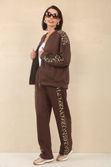 LORO BROWN LEOPARD PRINT CO ORD