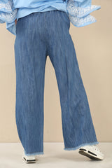 Freya wide leg denim trouser