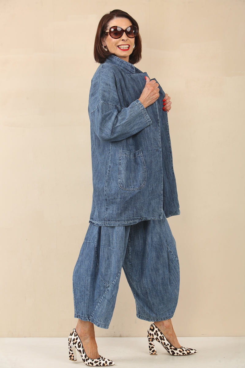 Faye denim boxy jacket