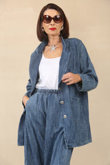 Faye denim boxy jacket