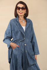 Faye denim boxy jacket