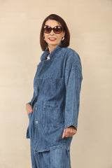 Faye denim boxy jacket