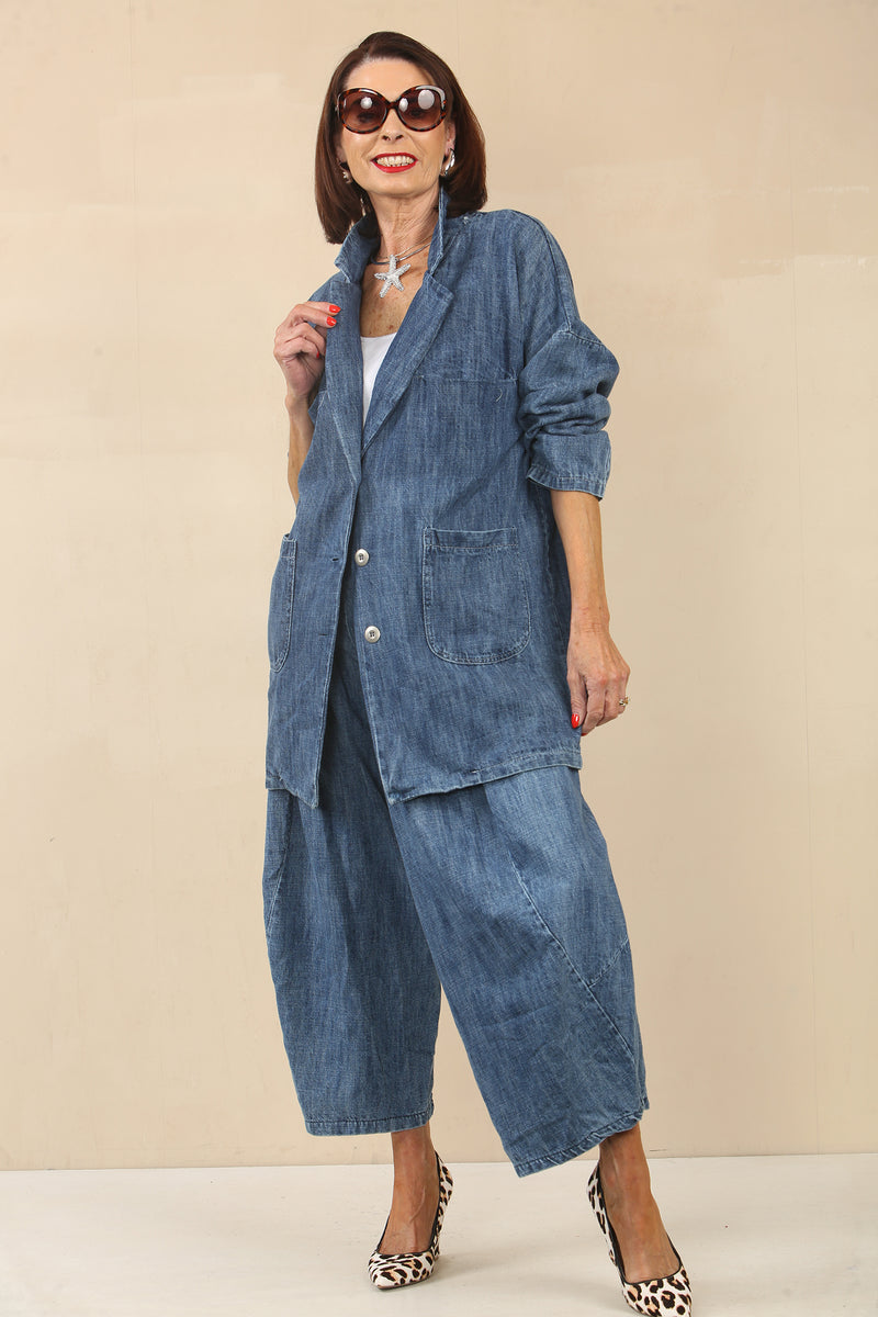 Faye denim boxy jacket