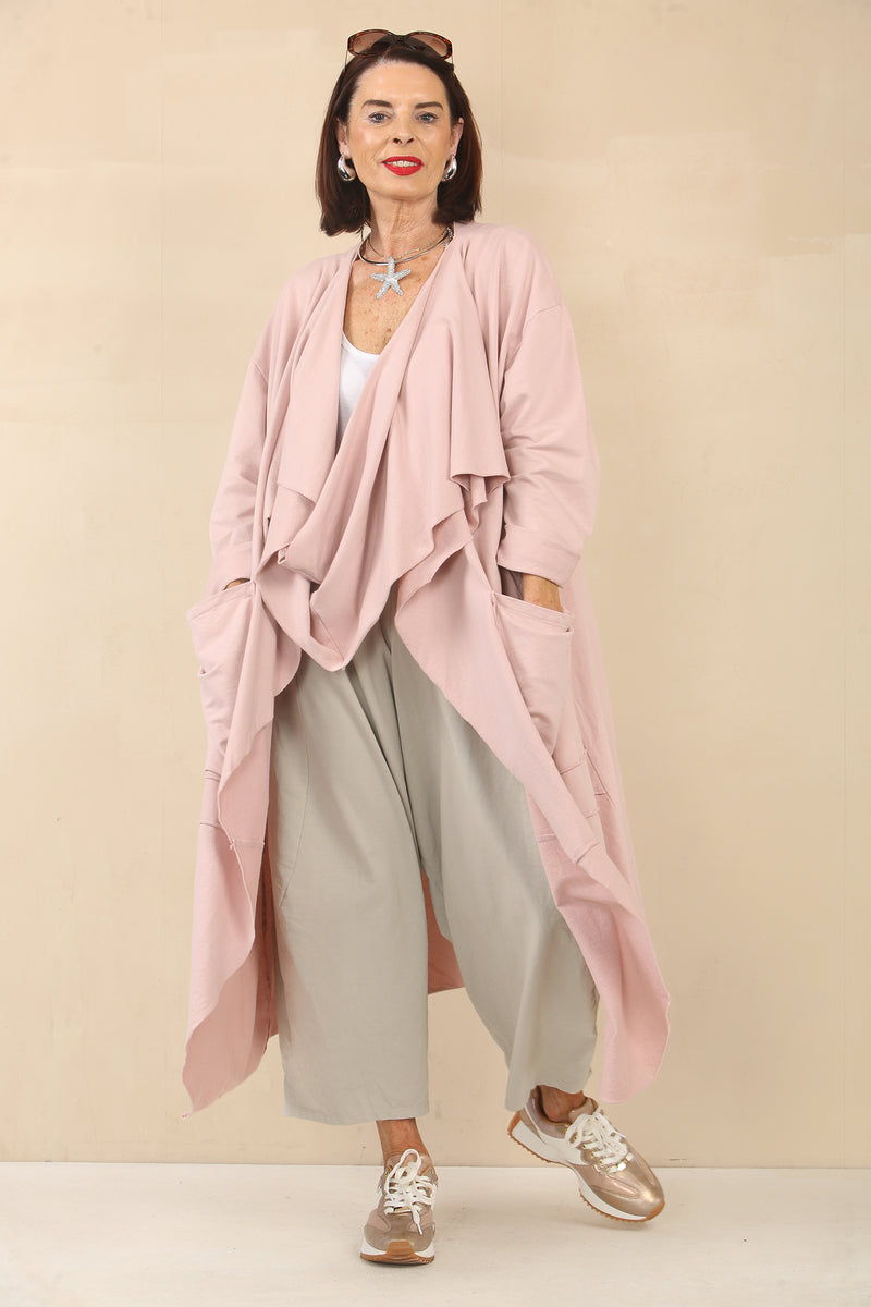 Francis blush pink waterfall jacket