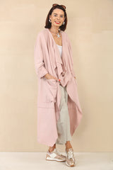 Francis blush pink waterfall jacket