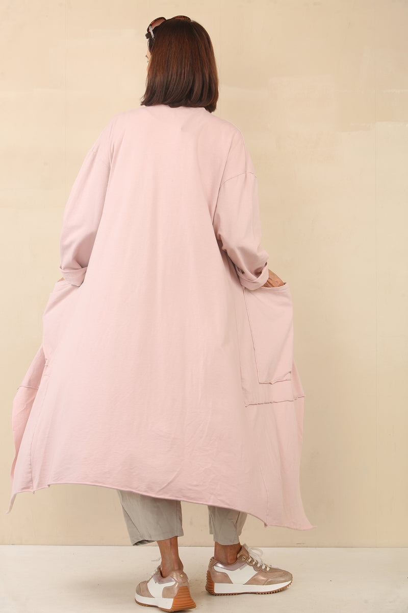 Francis blush pink waterfall jacket