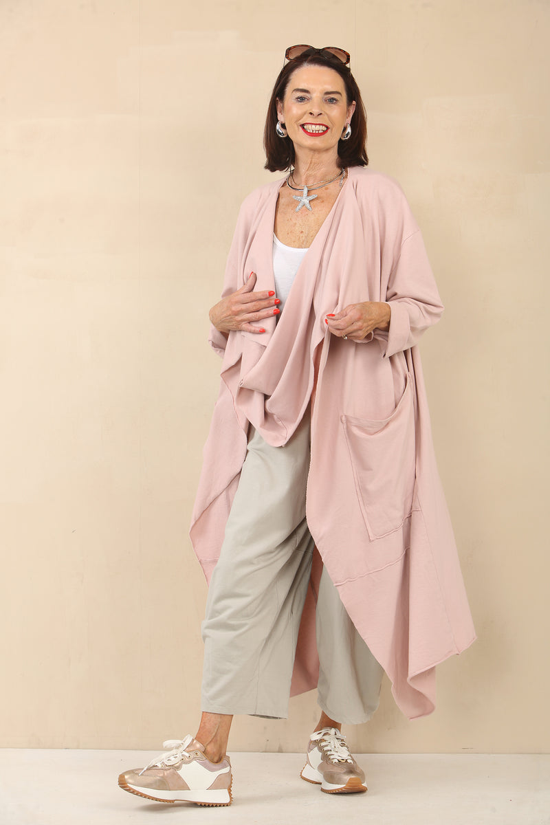 Francis blush pink waterfall jacket