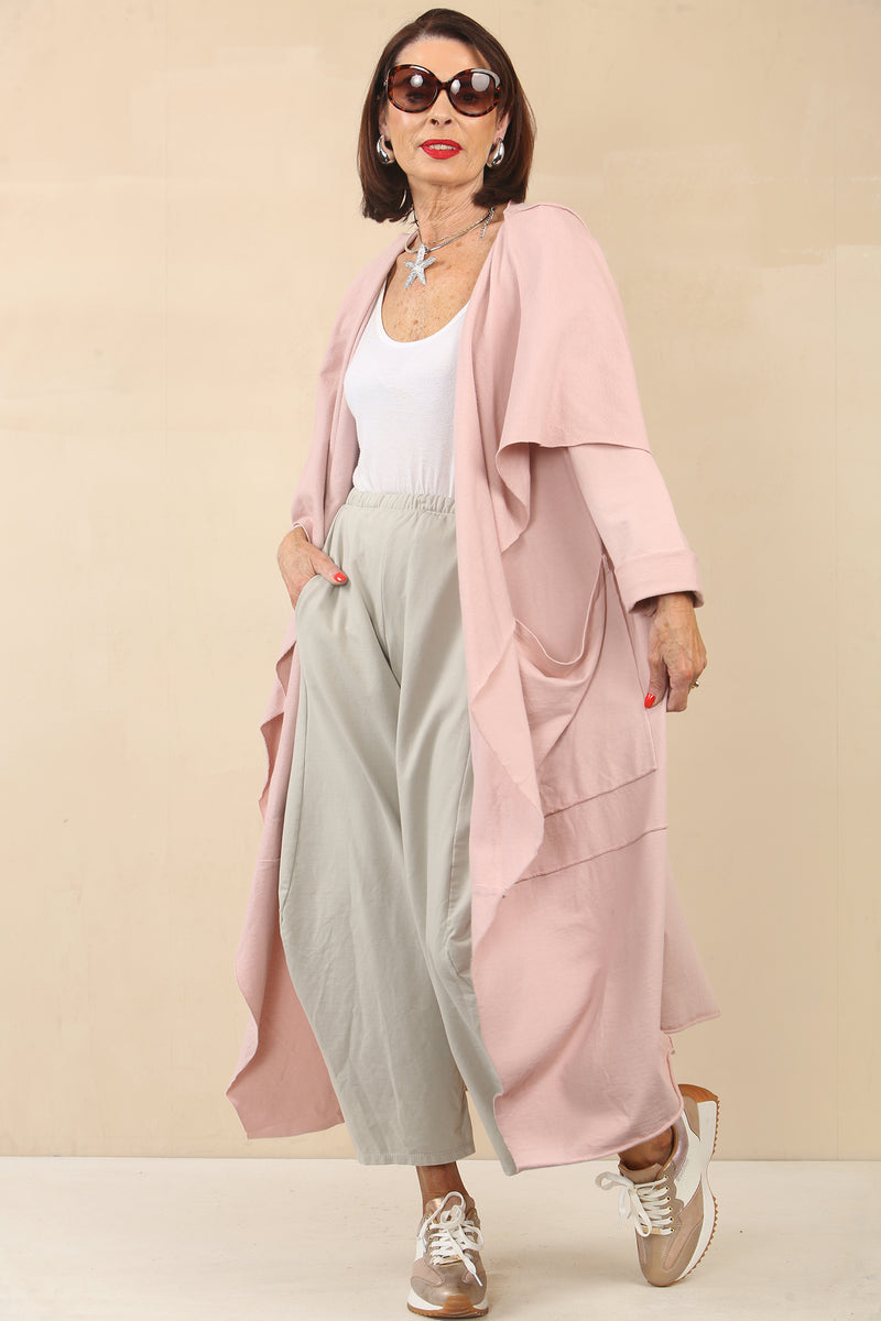 Francis blush pink waterfall jacket