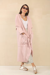 Francis blush pink waterfall jacket