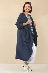 Francis navy  waterfall jacket