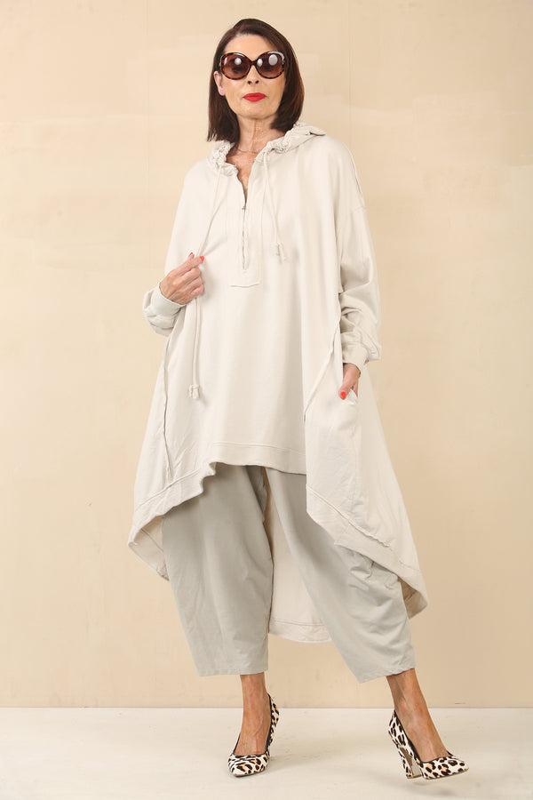 MARLOW SWEATSHIRT COCOON DRESS Stone