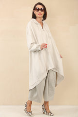 MARLOW SWEATSHIRT COCOON DRESS Stone