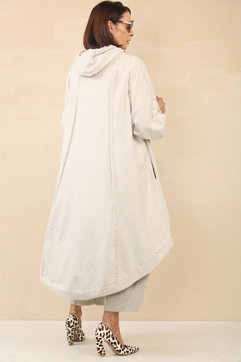 MARLOW SWEATSHIRT COCOON DRESS Stone