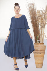 Zeta Dress In Navy 23ss