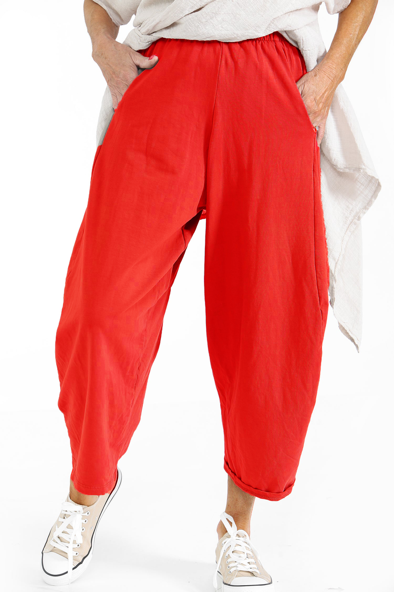 Lilly Balloon Joggers in Red