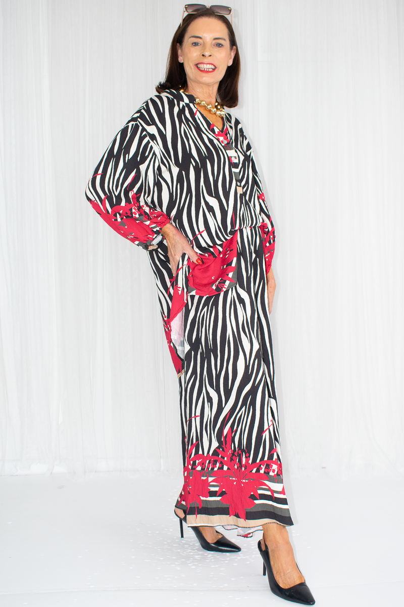 Christabella Oversized Co-Ord in Animal Print