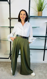 ELIZABETH TROUSERS IN SAGE GREEN