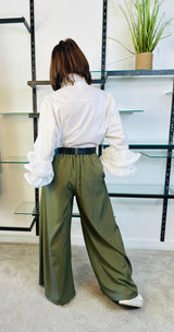 ELIZABETH TROUSERS IN SAGE GREEN