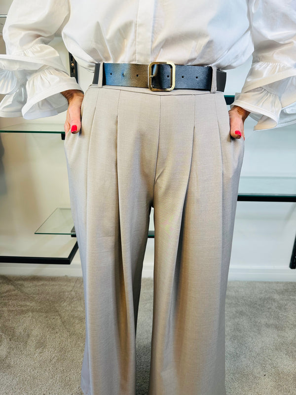 ELIZABETH TROUSER IN MARL GREY