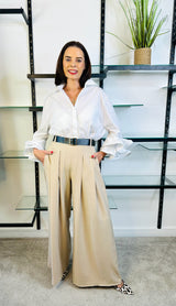 ELIZABETH TROUSERS IN BEIGE