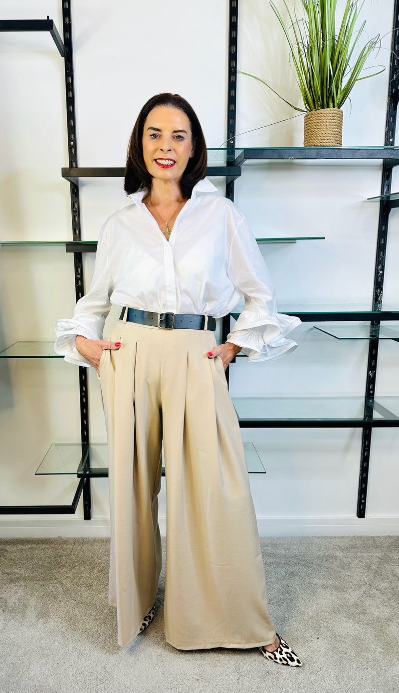 ELIZABETH TROUSERS IN BEIGE