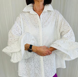 Darcy Embroidery Anglaise Shirt in White