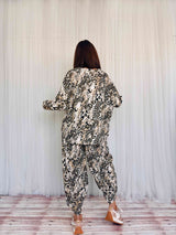 Leo Cheeta Print Coord Suit