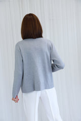 COLETTE DIAMANTE CARDIGAN - GRAY