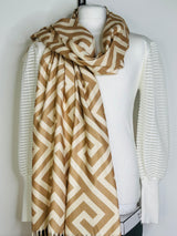 RITA GEOMETRIC PATTERNED SCARF