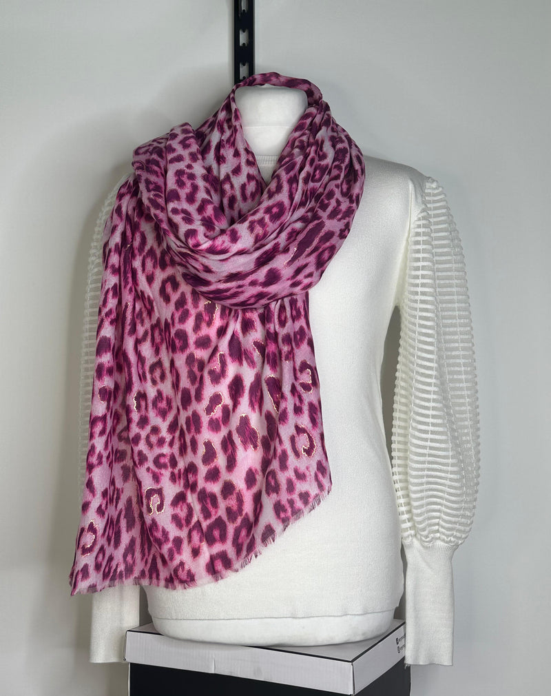 REA CHEETAH PRINT SCARF