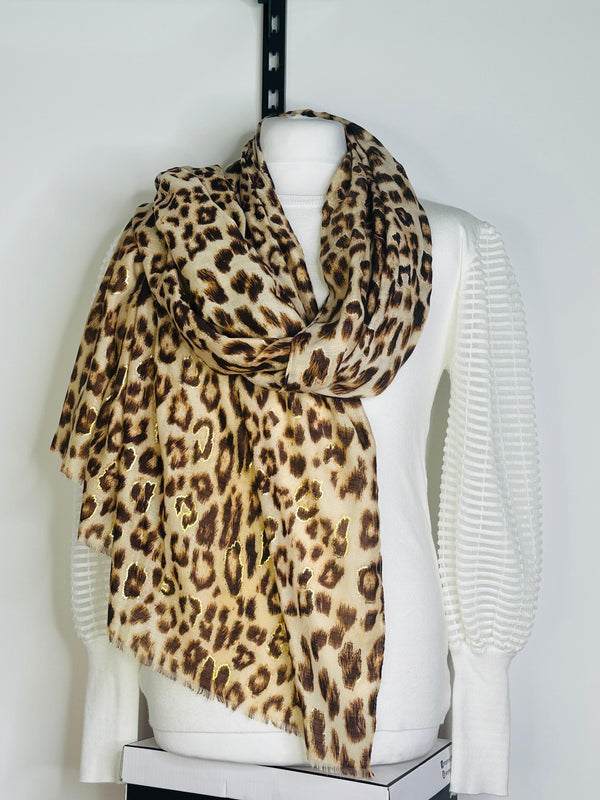 REA CHEETAH PRINT SCARF