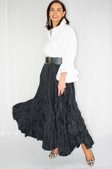 Calia Crinkle Skirt in Black