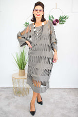 Holy Moly Dress in Slate mocha