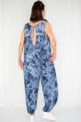 Tala Tie-Dye Jumpsuit In Denim Blue