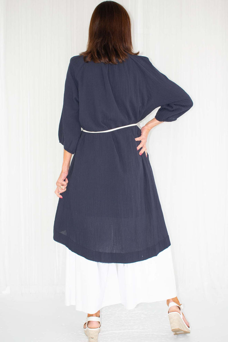 Marina Dress in Fresh Navy