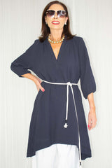 Marina Dress in Fresh Navy