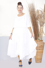 Zeta Dress White