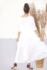 Zeta Dress White