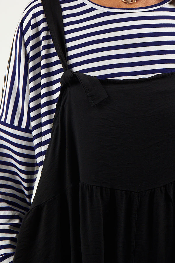 Vannesa Striped Top In Navy